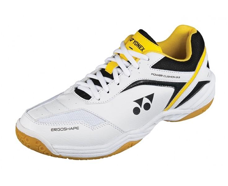 Yonex SHB 33EX Men's Badminton Shoes White/Yellow